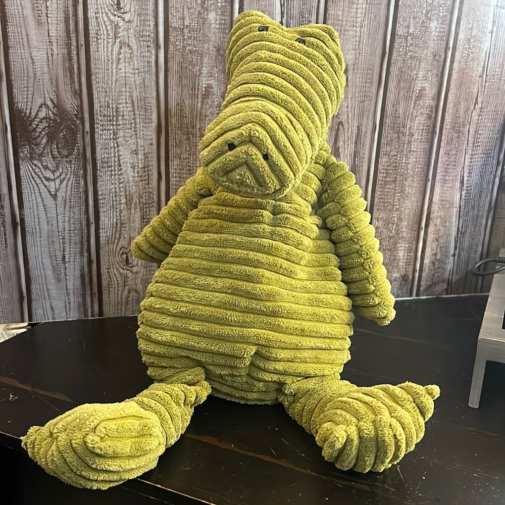 Jellycat “Cordy Roy” Alligator Green Ribbed Alligator 16” Soft Plush